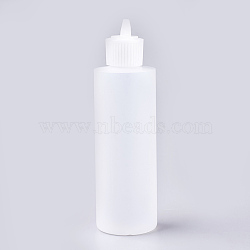 250ml Plastic Glue Bottles, White, 16.5x5.3cm, Capacity: 250ml(8.45 fl. oz)(DIY-WH0072-11)