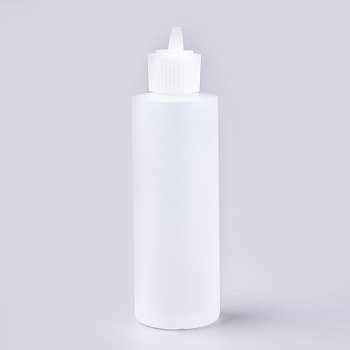 250ml Plastic Glue Bottles, White, 16.5x5.3cm, Capacity: 250ml(8.45 fl. oz)