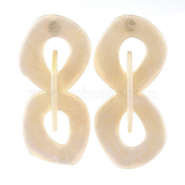 Wheat Acrylic Stud Earrings