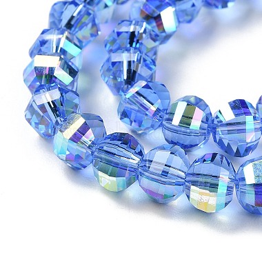 Transparent Electroplate Glass Beads Strands(GLAA-Q099-C01-11)-3