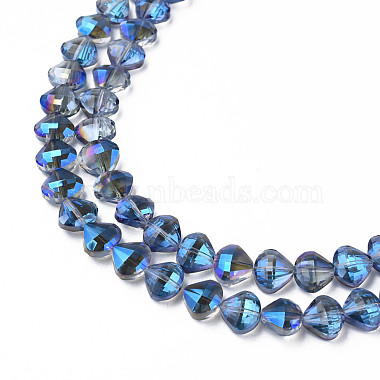 Chapelets de perles en verre transparent électrolytique(EGLA-N002-36-C02)-3