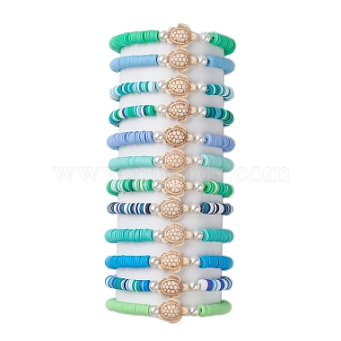 Mixed Color Turtle Synthetic Turquoise Bracelets