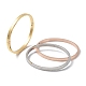 3Pcs 3 Color 304 Stainless Steel Textured Bangles Set(BJEW-F464-06)-1
