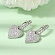 Brass Micro Pave Cubic Zirconia Hoop Dangle Earrings(EJEW-G471-15P)-5