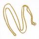 Trendy Unisex 201 Stainless Steel Twisted Chain Necklaces(NJEW-L043-44G)-1