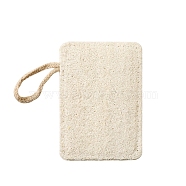 Exfoliating Loofah Pad Body Scrubber with Tether, Shower Cleanser, Bathing Tools, Rectangle, 70x110mm(PW-WG24794-04)