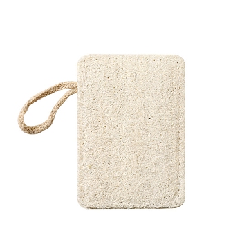 Exfoliating Loofah Pad Body Scrubber with Tether, Shower Cleanser, Bathing Tools, Rectangle, 70x110mm