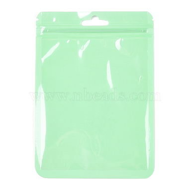 Pale Green Rectangle Plastic Bags