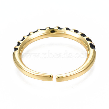 Enamel Wrap Open Cuff Ring(RJEW-N037-009)-3