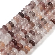 Natural Quartz Beads Strands, Rondelle, 4~4.5x2~2.5mm, Hole: 1mm, about 157~162pcs/strand, 15.16~15.55''(38.5~39.5cm)(G-K343-C19-01)