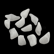 Chip Imitation Gemstone Acrylic Beads, White, 19~28x14~19x6~13mm, Hole: 2mm, about 310pcs/500g(OACR-R021-24)
