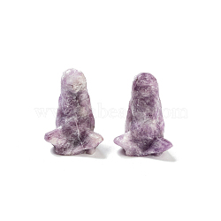 Natural Lepidolite Sculpture Display Decorations, for Home Office Desk, Goddess Gaia, 37mm(G-PW0004-61Q)