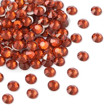 Preciosa&reg MAXIMA Crystal No Hotfix Flatback Stones, Czech Crystal, Dura Foiling, Round(438 11 615 Chaton Rose), 00030 251 Red Flame, SS8(2.3~2.5mm)