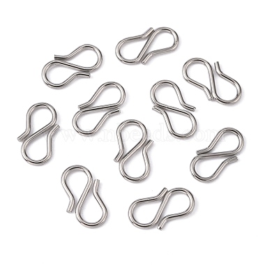 Tarnish Resistant 304 Stainless Steel S-Hook Clasps(X-STAS-R083-11)-2