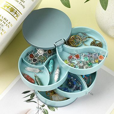 Rotatable 4-Layer Plastic Jewelry Storage Box(AJEW-YW0001-13B)-4