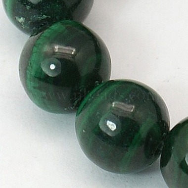 11mm Green Round Malachite Beads