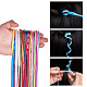 Kissitty 16 пакет 16 стиля металлик / полиэстер / органза / шнуры из пряжи шнуры для плетения волос(OHAR-KS0001-01)-4