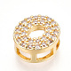 Brass Micro Pave Cubic Zirconia Charms(KK-N254-217G-O)-2