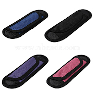 WADORN 4Pcs 4 Colors Detachable Polyester Backpack Shoulder Strap Pad, Mixed Color, 23x7.2x1.1cm, 1pc/color(AJEW-WR0001-86)