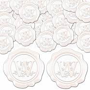 25Pcs Adhesive Wax Seal Stickers, Envelope Seal Decoration, For Craft Scrapbook DIY Gift, Letter W, 30mm(DIY-CP0011-30G)