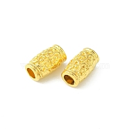 Tibetan Style Zinc Alloy Beads, Lead Free & Cadmium Free, Tube, Golden, 12x7mm, Hole: 3.5mm(X-K08NK011)