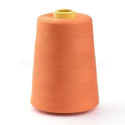 Polyester Sewing Thread Cords, For Cloth or DIY Craft, Chocolate, 0.1mm, about 7000yards/roll(OCOR-Q033-09)