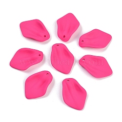 Spray Painted Acrylic Pendants, Pearlized, Petaline, Camellia, 25mm, about 10 pcs/set(FIND-PW0024-15E-1)