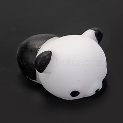 Panda Shape Stress Toy, Funny Fidget Sensory Toy, for Stress Anxiety Relief, White, 37x32.5x16.5mm(AJEW-H125-30)