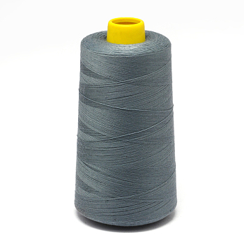 100% Spun Polyester Fibre Sewing Thread, Slate Gray, 0.1mm, about 5000yards/roll