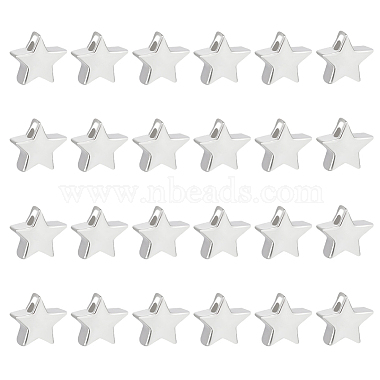 Silver Star Sterling Silver Spacer Beads