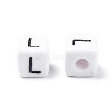 Letter Acrylic European Beads(OPDL-R050-10mm-L)-3