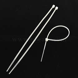 Plastic Cable Ties, Tie Wraps, Zip Ties, White, 100x3mm, about 1000pcs/bag(OCOR-R014-10cm)
