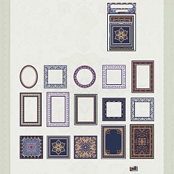 30Pcs 15 Styles Lace Flower Scrapbook Paper, for DIY Album Scrapbook, Background Paper, Diary Decoration, Lilac, 100x55mm, 2pcs/style(SCRA-PW0008-02C)