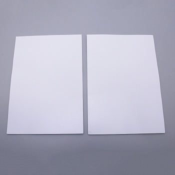 Sponge EVA Sheet Foam Paper Sets, With Double Adhesive Back, Antiskid, Rectangle, White, 30x21x0.1cm