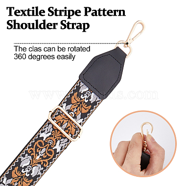 Bohemian Style Polyester Adjustable Webbing Bag Straps(FIND-WH0418-24KCG-01)-3