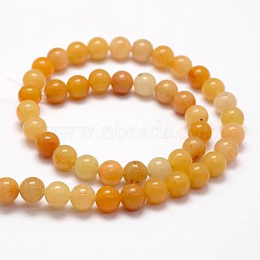 Natural Old Topaz Jade Beads Strands(G-F364-06-8mm)-2