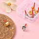 8Pcs 2 Color Rack Plating Alloy Square Stud Earring Findings(FIND-YW0003-80)-5