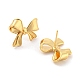 Bowknot Rack Plating Brass Stud Earrings(EJEW-K263-34G)-2