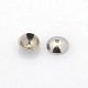 Apetalous Half Round 304 Stainless Steel Bead Caps(STAS-N039-02)-1
