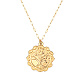 Golden Stainless Steel Pendant Necklace(SA1727-3)-1