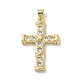 Brass Micro Pave Cubic Zirconia Pendants(KK-A212-07D-G)-1