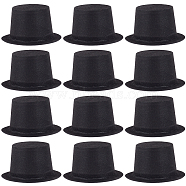 Frocky PVC Hat, Dollhouse Decoration Accessories, Black, 34x65mm(DIY-WH0028-75)
