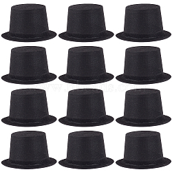 Frocky PVC Hat, Dollhouse Decoration Accessories, Black, 34x65mm(DIY-WH0028-75)