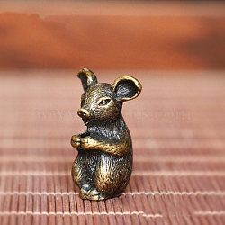 Chinese Zodiac Alloy Incense Burners Holder, Aromatherapy Furnace Home Decor, Pig, 15x15x30mm(PW-WG008E6-12)