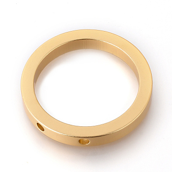 Eco-Friendly Aluminium Pendants, Laser Cut Pendants, Ring, Gold, 50.5x7mm, Hole: 4mm