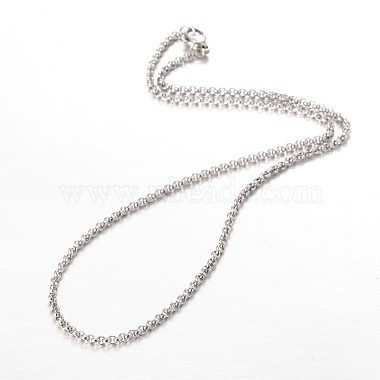 304 Stainless Steel Rolo Chain Necklaces(X-NJEW-JN01228-02)-2