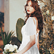 Polyester Mesh Shoulder Sleeves for Bride(AJEW-WH0596-885A)-5