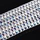 AB Color Plated Transparent Glass Beads Strands(GLAA-T026-4x8mm-T06)-1