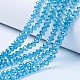 Chapelets de perles en verre galvanoplastique(EGLA-A034-T6mm-A13)-1
