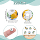 120Pcs Floral Printed Porcelain Beads(PORC-UN0001-04)-3